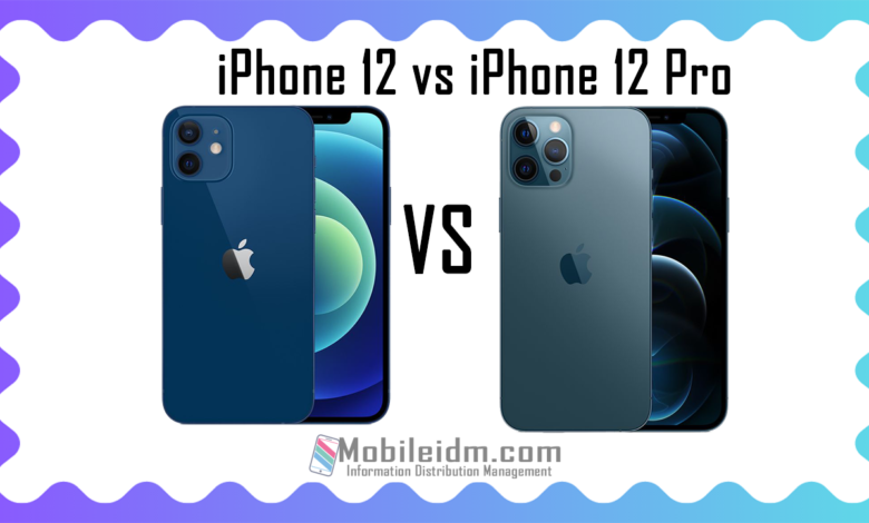 iphone 12 vs iphone 12 Pro