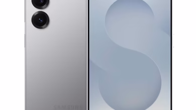 A close-up of the triple camera system on the back of the Samsung Galaxy S25 FE.